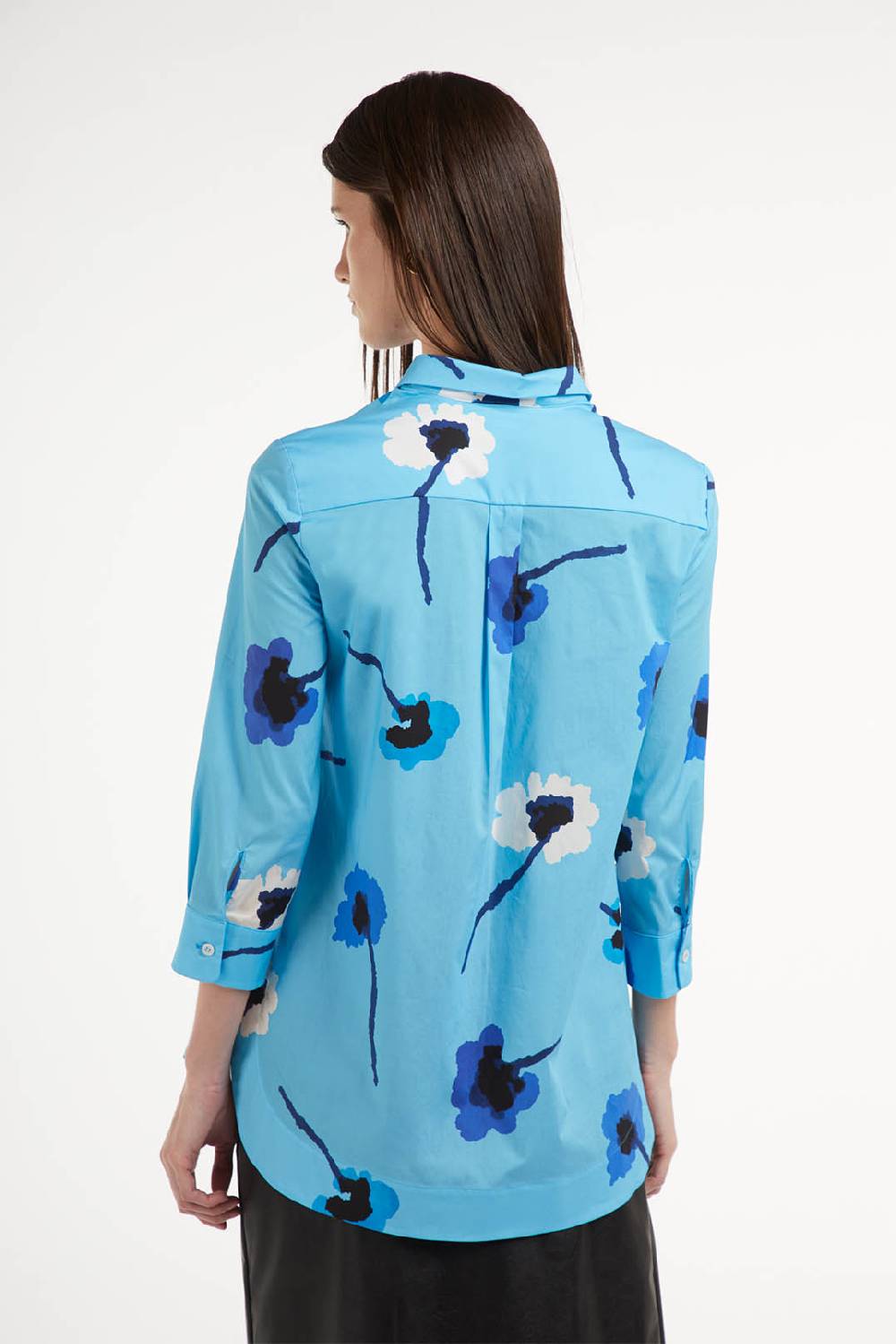 Piazza Sempione Camicia a tunica con stampa fiori Outlet