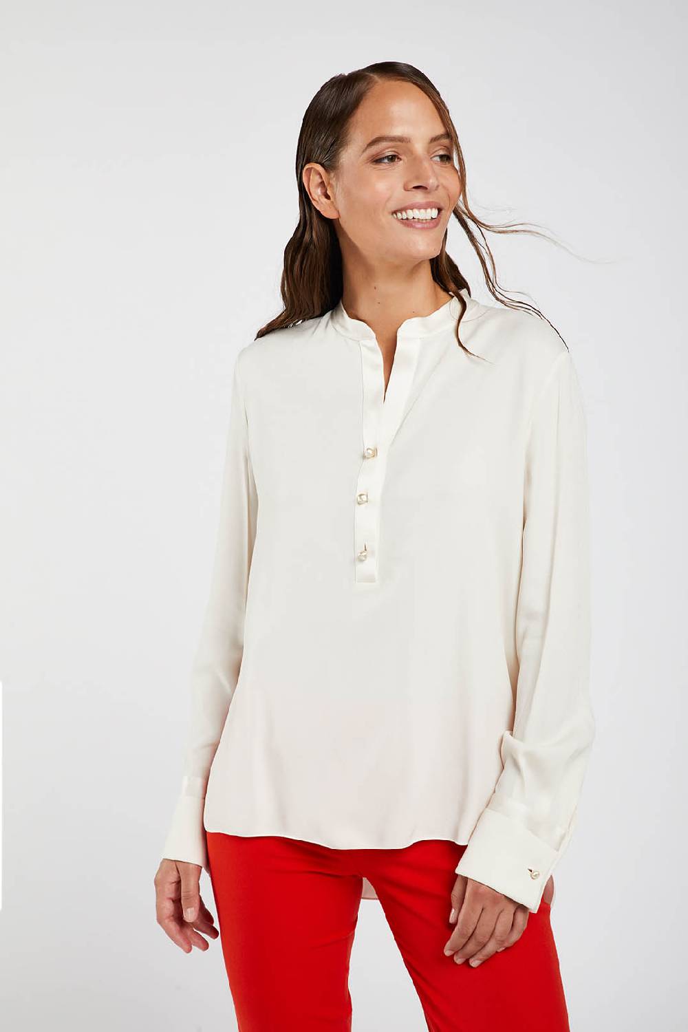 Piazza Sempione Camicia in cady enver satin Vendita
