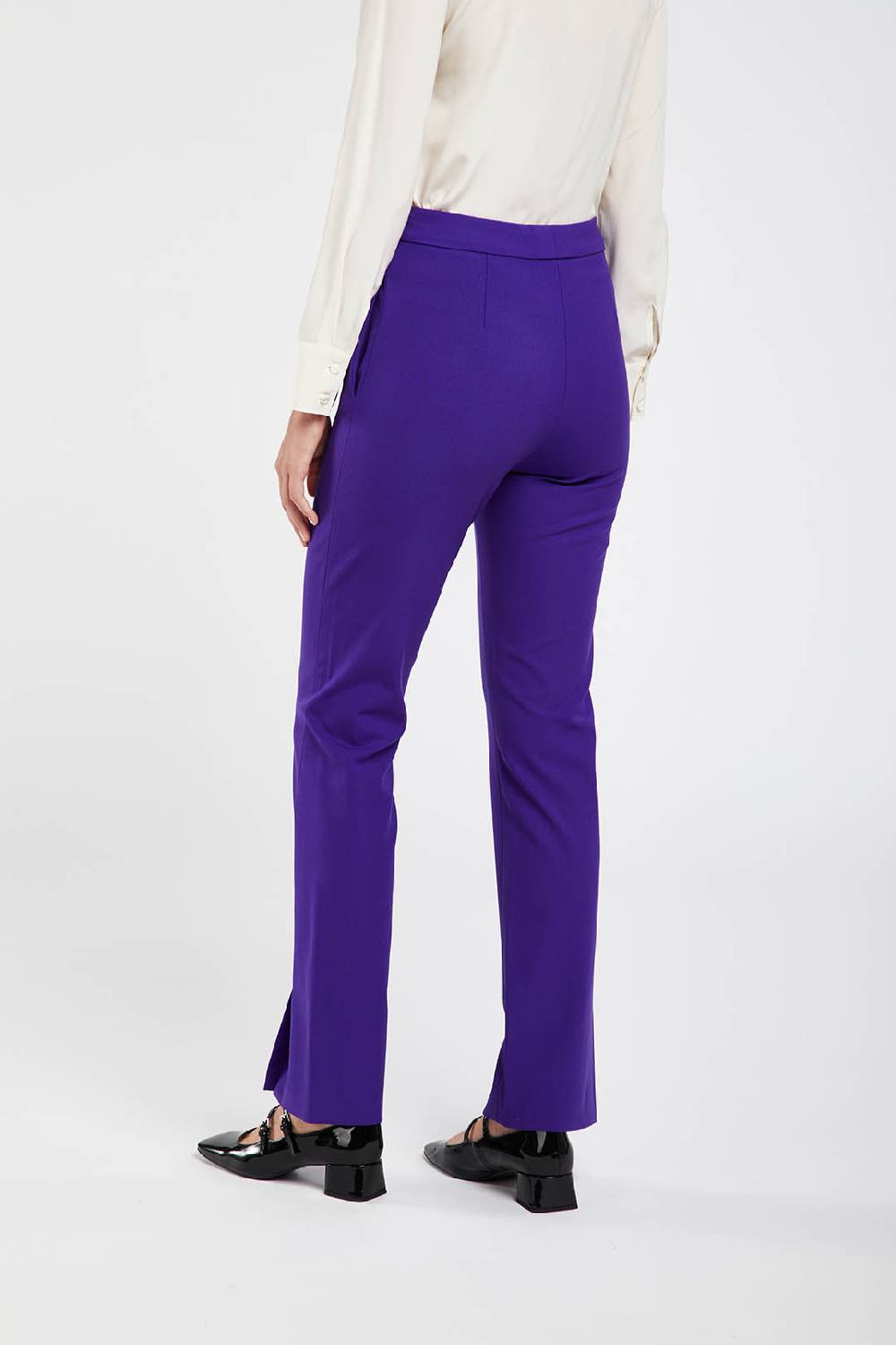 Piazza Sempione Pantalone vita alta in lana bielastica Moda