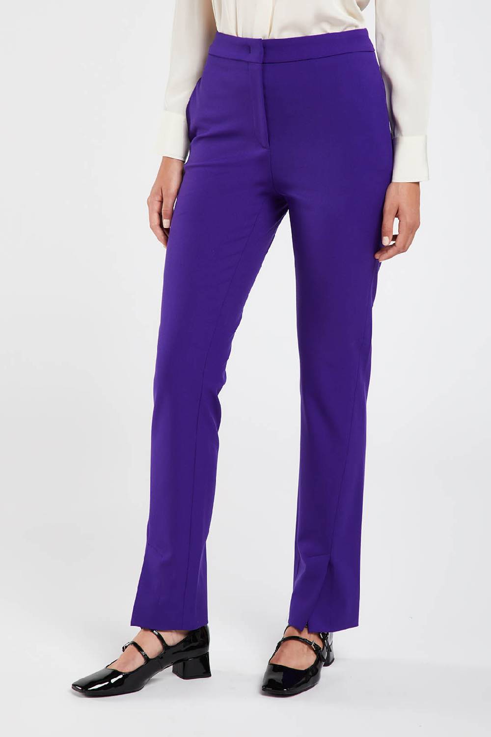 Piazza Sempione Pantalone vita alta in lana bielastica Moda