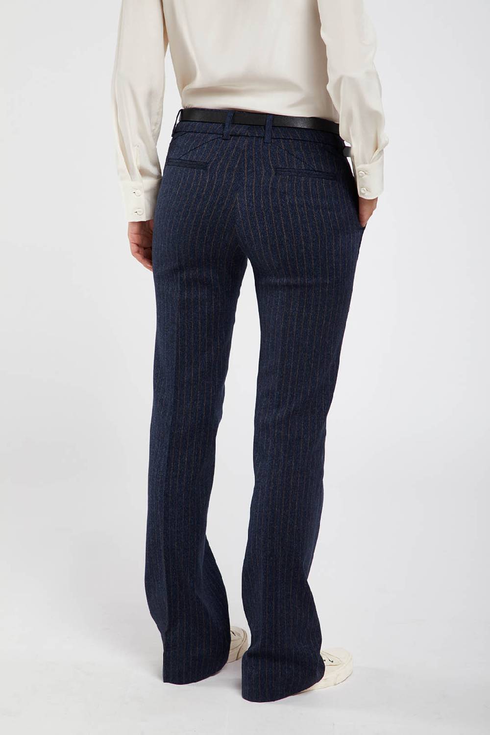 Piazza Sempione LUISA LUISA in stretch cover twill gessato In Linea
