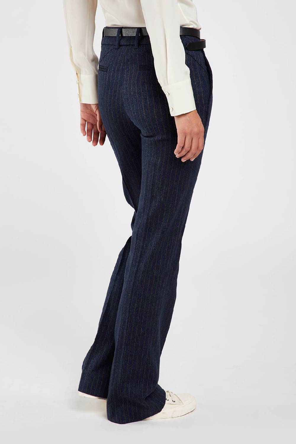 Piazza Sempione LUISA LUISA in stretch cover twill gessato In Linea