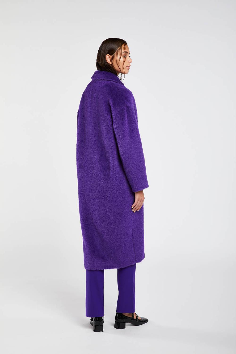 Piazza Sempione Cappotto fuzzy in alpaca e lana vergine Negozi Online