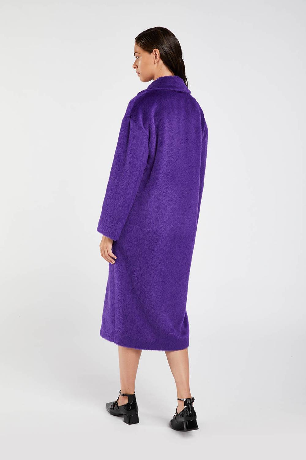 Piazza Sempione Cappotto fuzzy in alpaca e lana vergine Negozi Online