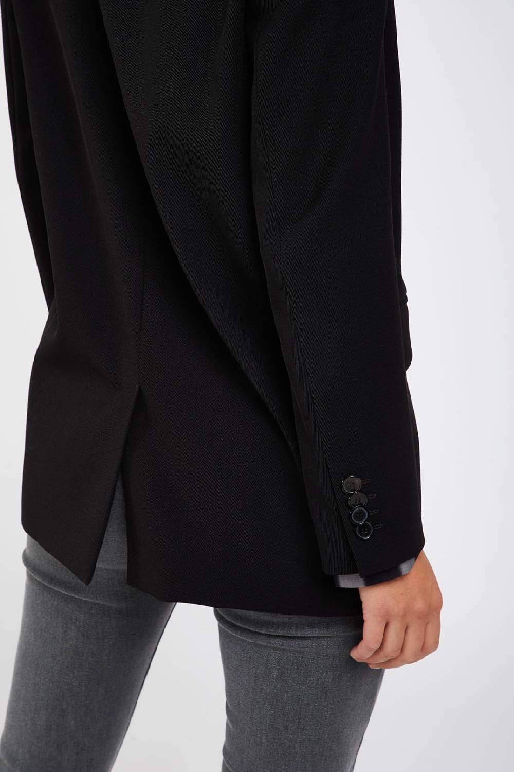 Piazza Sempione giacca monopetto in gabardina tecnica di lana stretch Offerta natalizia