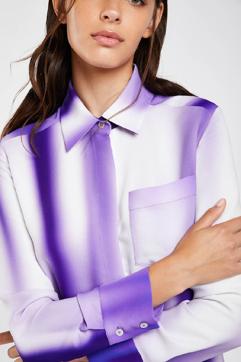 Piazza Sempione Camicia con stampa sfumata Offerte esclusive