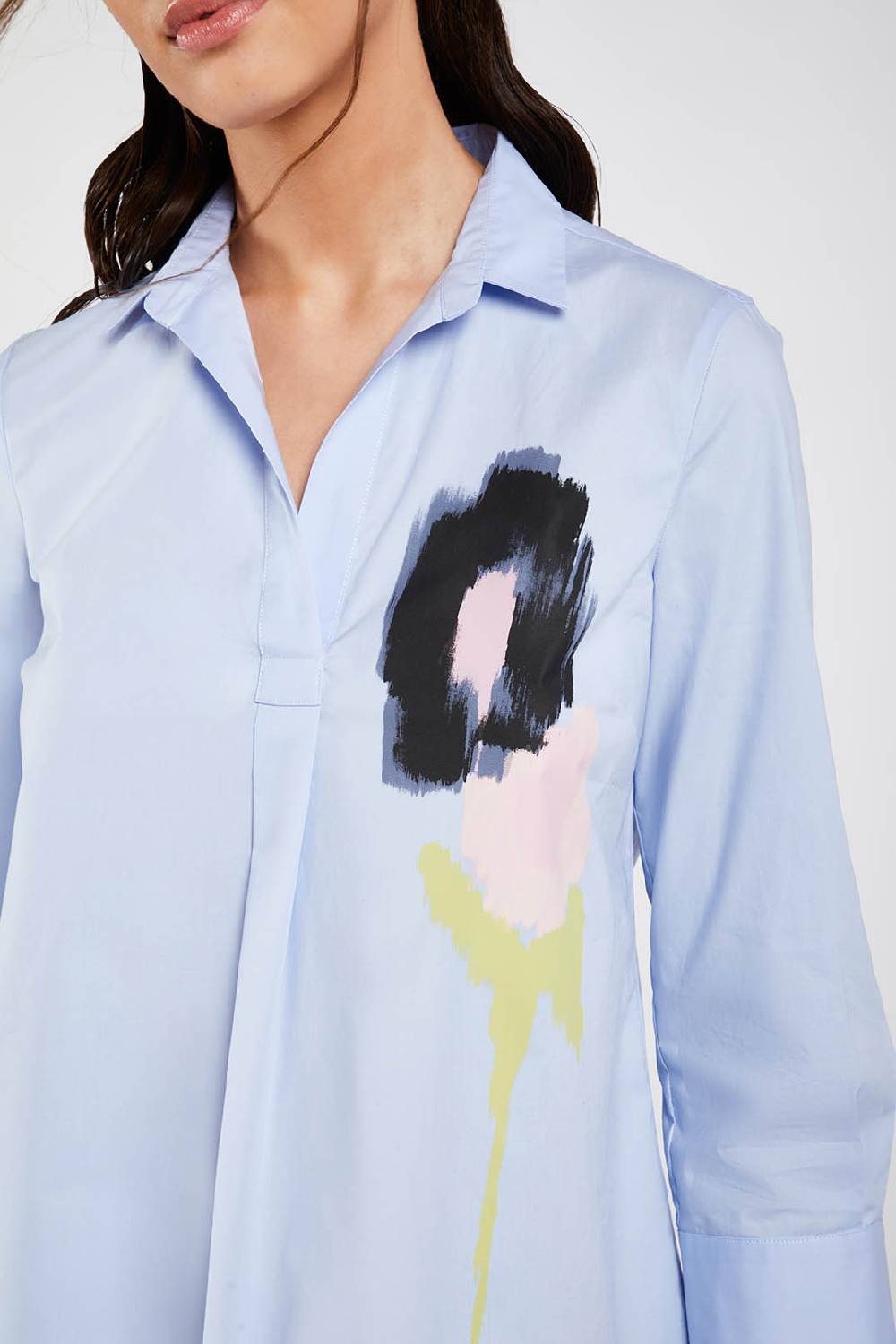 Piazza Sempione Camicia con fiore stampato Offerte giornaliere