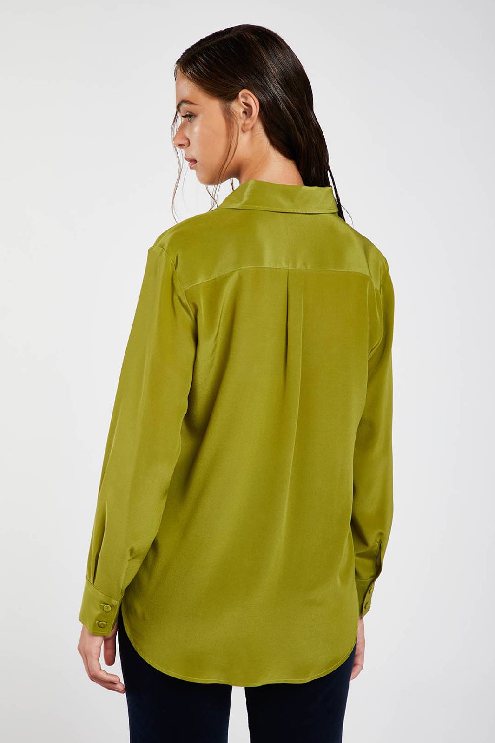Piazza Sempione Camicia uomo in crepe de chine di seta Sconti VIP