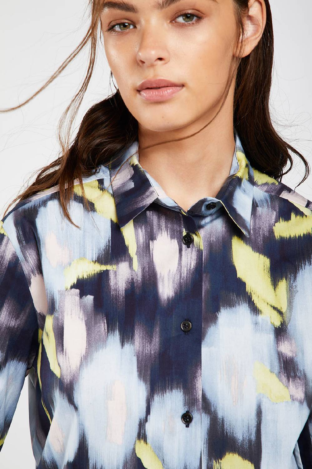 Piazza Sempione Camicia uomo con stampa fiore chinè Prezzo basso