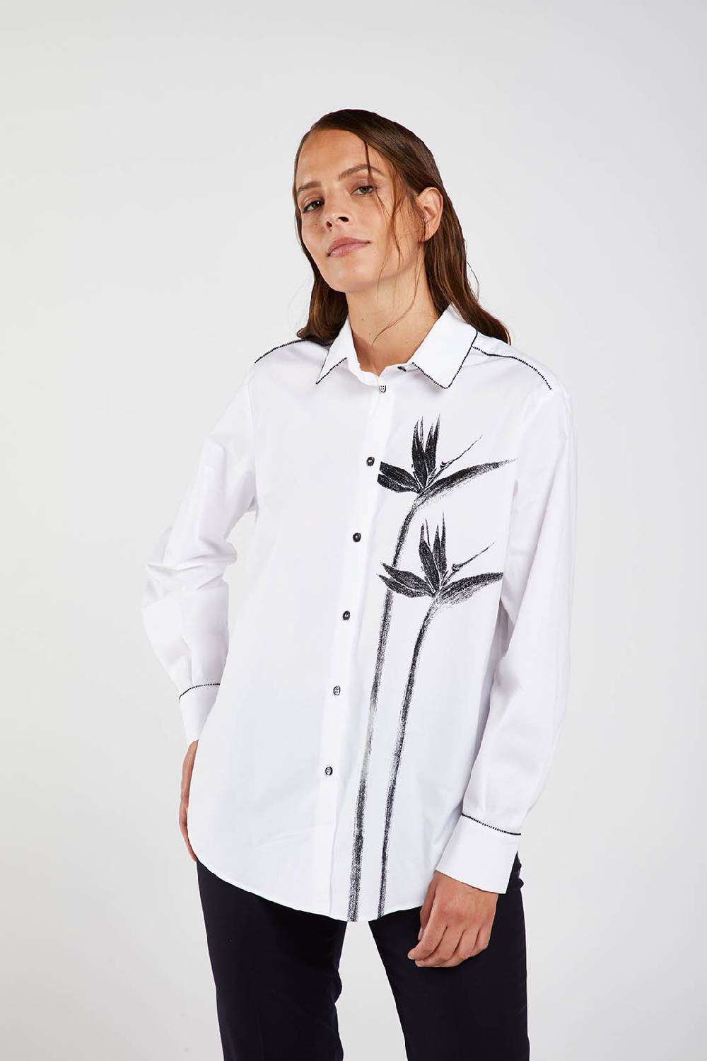Piazza Sempione Camicia uomo con stampa piazzata Super Saving Price