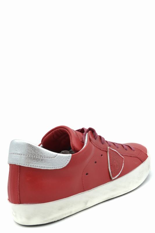 Philippe Model Sneakers Codice prodotto: CLLD V038 PARIS VEAU ROUGE ARGENT Novità