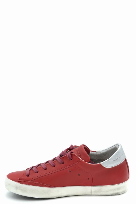 Philippe Model Sneakers Codice prodotto: CLLD V038 PARIS VEAU ROUGE ARGENT Novità