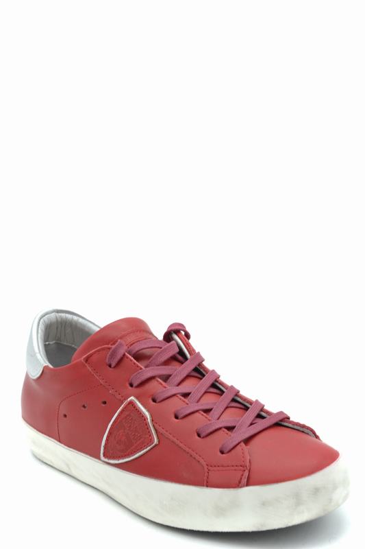 Philippe Model Sneakers Codice prodotto: CLLD V038 PARIS VEAU ROUGE ARGENT Novità