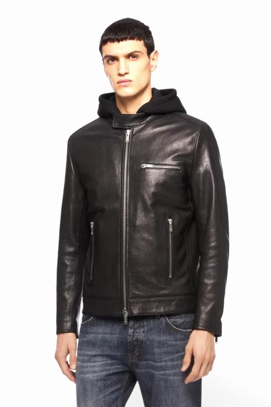 DONDUP Giacche di Pelle Codice prodotto: UJ903 DU PL0392U XXXX 999 Grande vendita