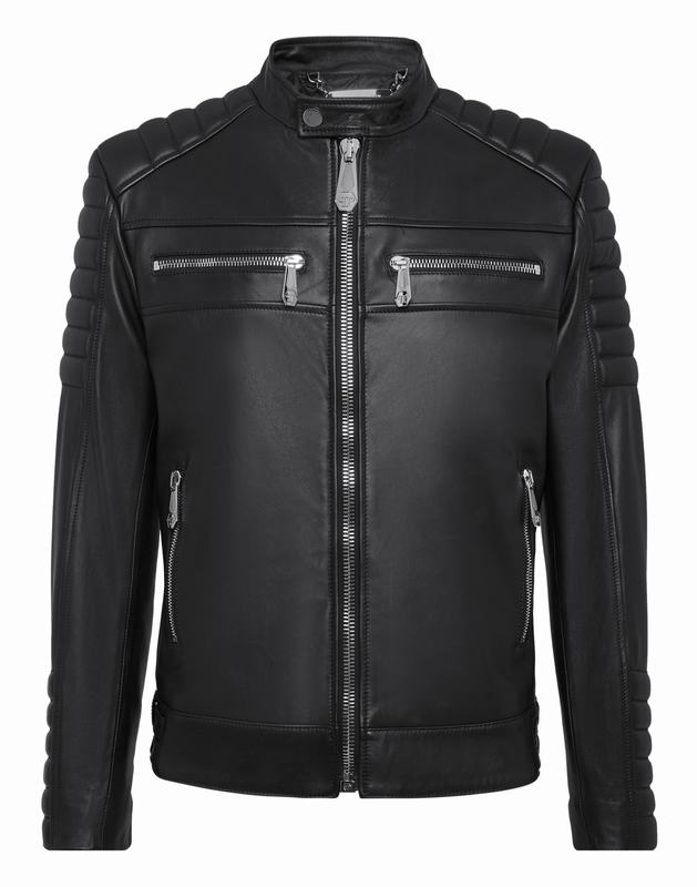 PHILIPP PLEIN Giacche di Pelle Codice prodotto: FABC MLB1575 PLE010N Offerta esclusiva