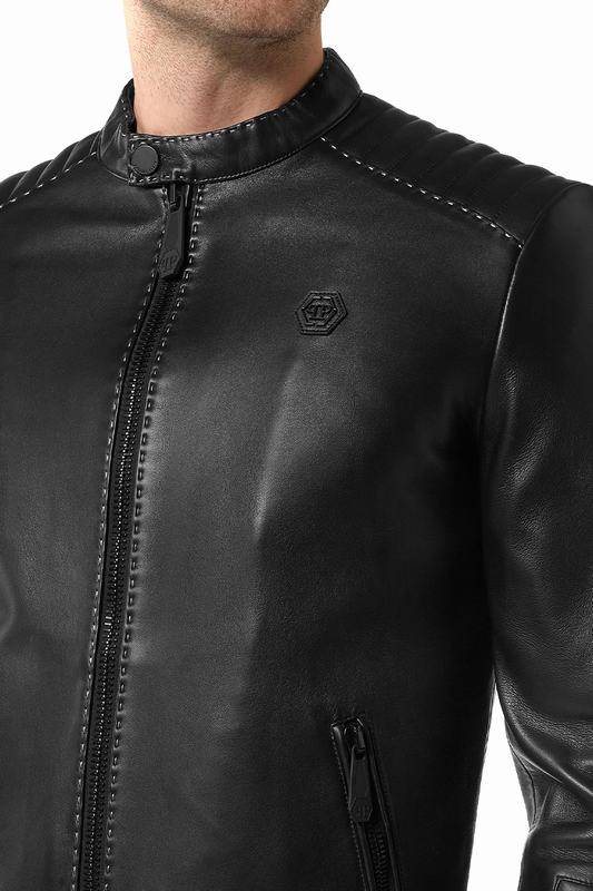PHILIPP PLEIN Giacche di Pelle Codice prodotto: FABC MLB1572 PLE010N Vendite stagionali