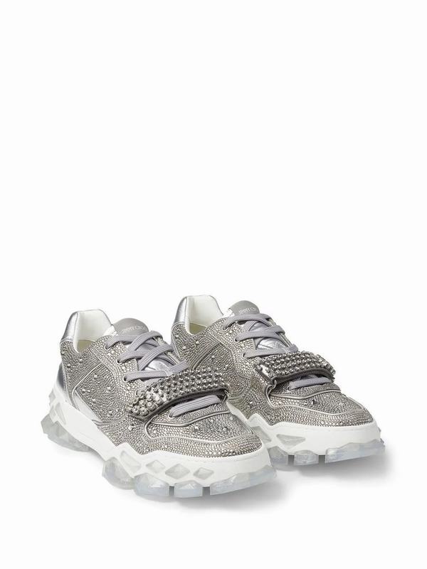 Jimmy Choo Sneakers Codice prodotto: DIAMOND X STRAMP SILVER Prezzo di fabbrica