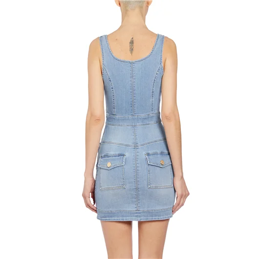 ELISABETTA FRANCHI MINI ABITO IN DENIM Limitato a 3 giorni