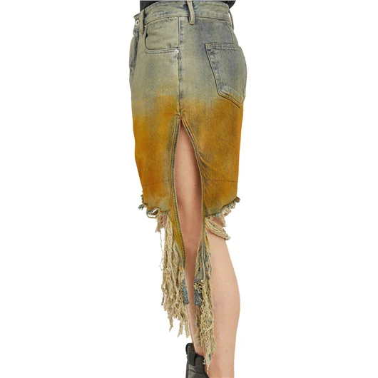 RICK OWENS DRKSHDW BERMUDA IN DENIM GETH CUTOFFS Sconti questo mese