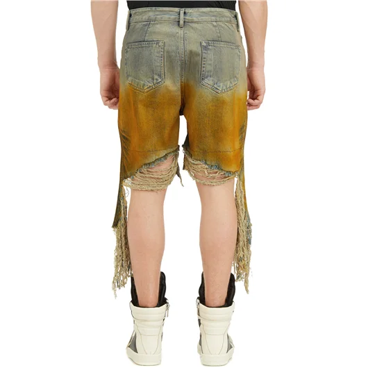 RICK OWENS DRKSHDW BERMUDA IN DENIM GETH CUTOFFS Sconti questo mese
