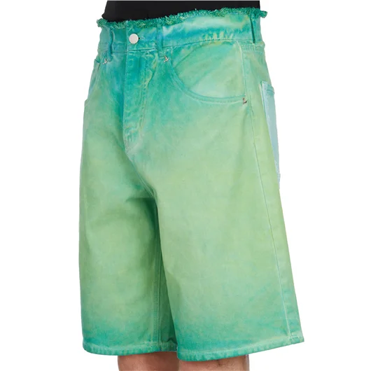 3PARADIS BERMUDA IN DENIM OVERDYE Shopping Online