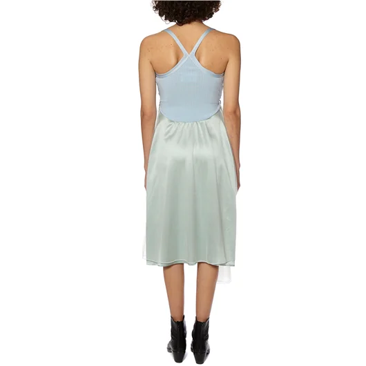 QUETSCHE_ ABITO LUNGO IN SETA E ORGANZA Vendita Calda