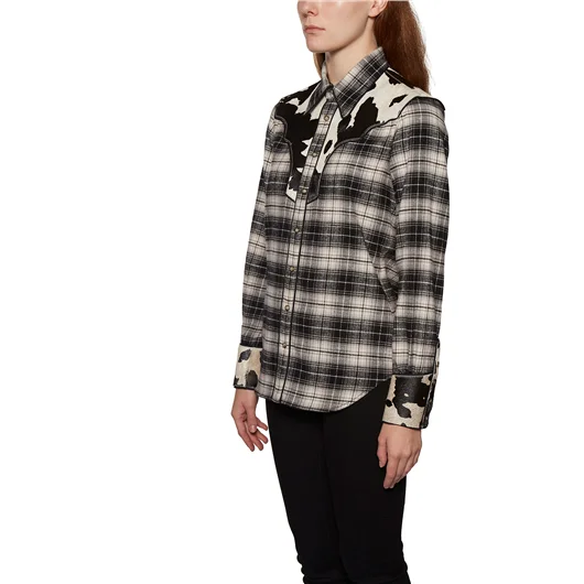 DSQUARED CAMICIA IN COTONE CHECK CON INSERTO Cyber Monday