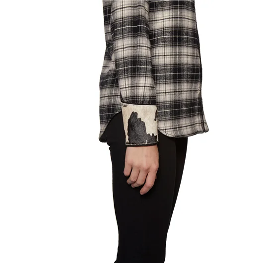 DSQUARED CAMICIA IN COTONE CHECK CON INSERTO Cyber Monday