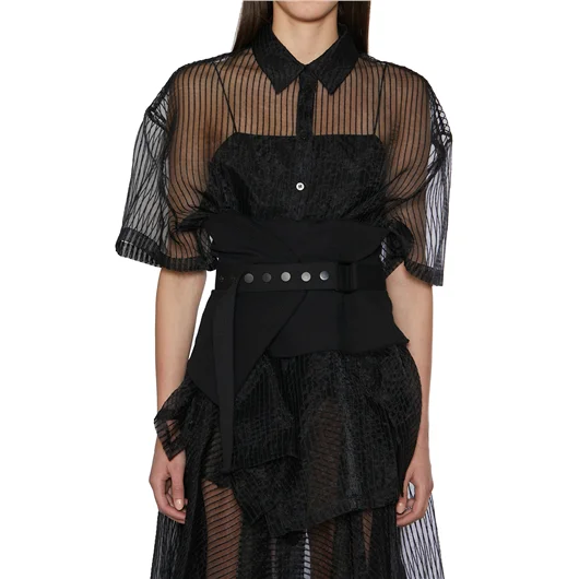 NU CAMICIA TRASPARENTE OVERSIZE Lightning offer