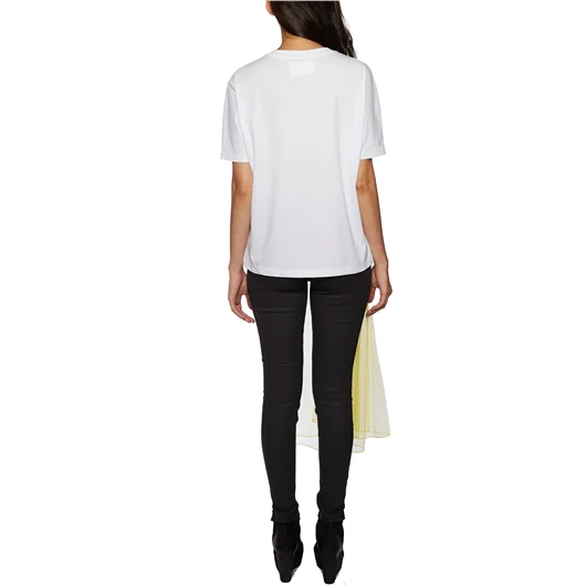 QUETSCHE_ DRESS T-SHIRT IN COTONE E TULLE Trasporto libero internazionale