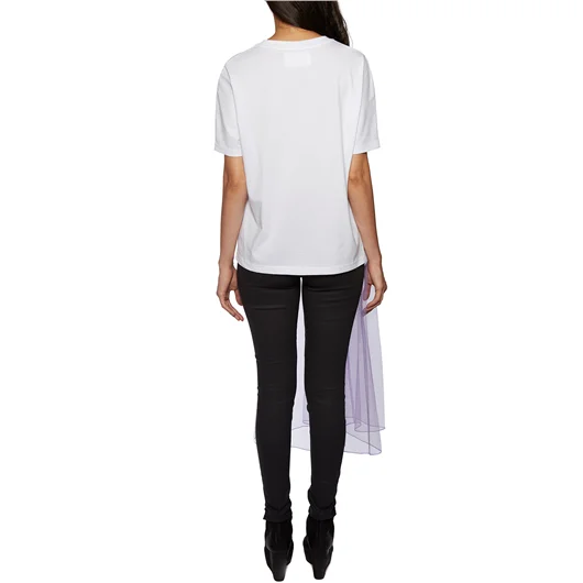 QUETSCHE_ DRESS T-SHIRT IN COTONE E TULLE Officina