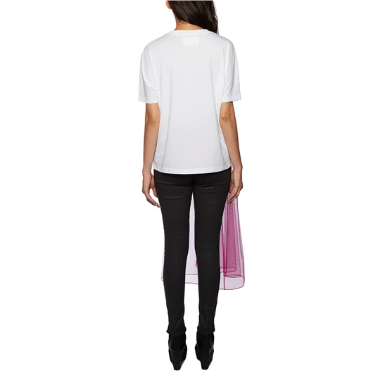 QUETSCHE_ DRESS T-SHIRT IN COTONE E TULLE Limitato a 3 giorni