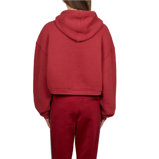 ALEXANDER WANG FELPA IN COTONE CORTA CON CAPPUCCIO In vendita
