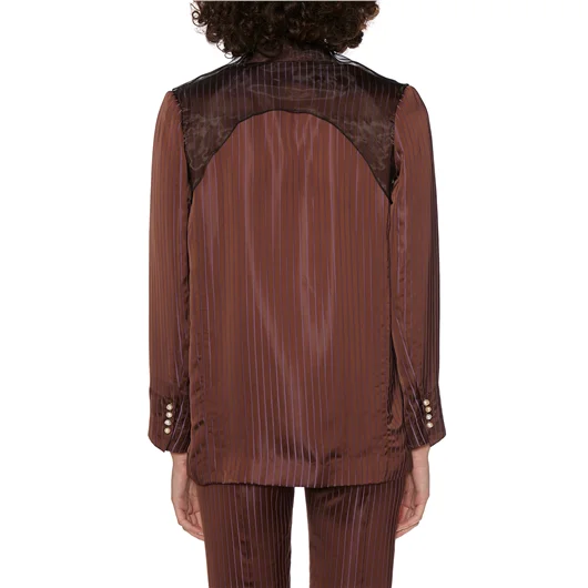 QUETSCHE_ GIACCA BLAZER CON INSERTO IN TULLE Sconti questo mese