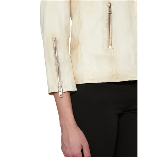 SWORD GIACCA IN PELLE CON ZIP Spedizione Gratuita