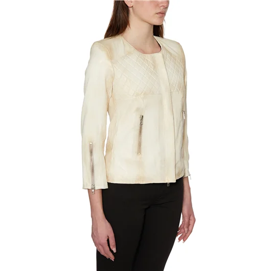 SWORD GIACCA IN PELLE CON ZIP Spedizione Gratuita