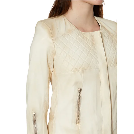 SWORD GIACCA IN PELLE CON ZIP Spedizione Gratuita