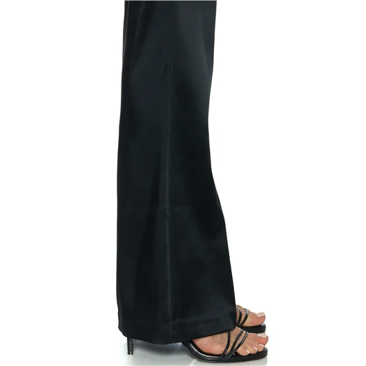 AVENUE MONTAIGNE PANTALONE A ZAMPA IN SATIN MOD.BELLINI Ritorno libero