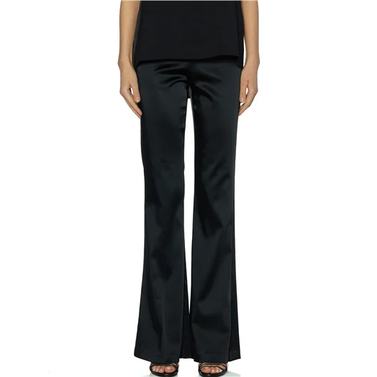 AVENUE MONTAIGNE PANTALONE A ZAMPA IN SATIN MOD.BELLINI Ritorno libero
