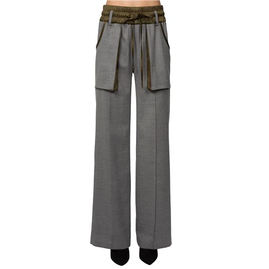 ANDREA YA'AQOV PANTALONE AMPIO LUNGO CARGO Fino al 60% di sconto