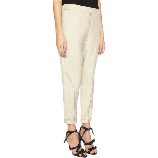 NOSTRASANTISSIMA PANTALONE BAGGY CON IMPUNTURE Fino al 65% di sconto