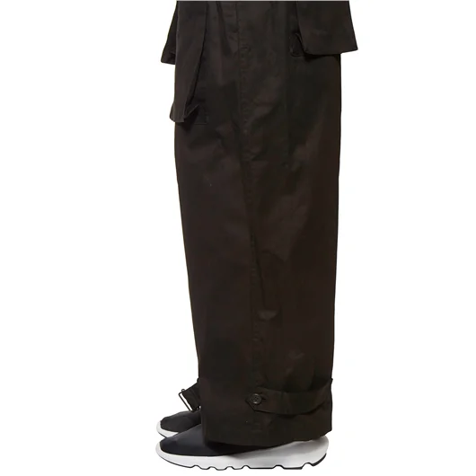 YOHJI YAMAMOTO PANTALONE IN GABARDINE VITA ALTA Esporta salva