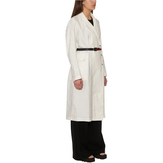 ISAAC SELLAM TRENCH IN LINO CERATO Fino al 65% di sconto