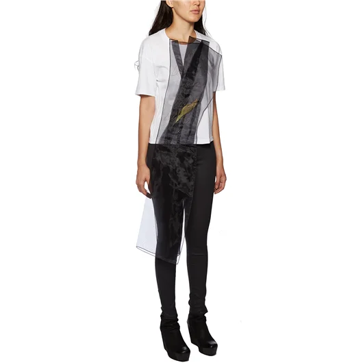 QUETSCHE_ T-SHIRT IN COTONE DRIED FLOWERS Fino al 55% di sconto