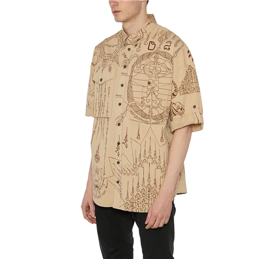 DSQUARED CAMICIA IN COTONE STAMPATA Offerta San Valentino