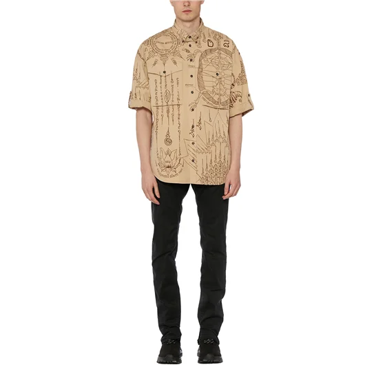 DSQUARED CAMICIA IN COTONE STAMPATA Offerta San Valentino