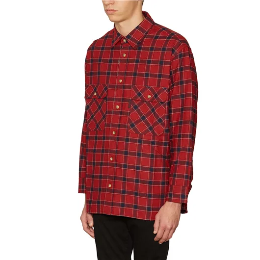GRAMICCI CAMICIA IN FLANELLA Smaltimento dello stoccaggio