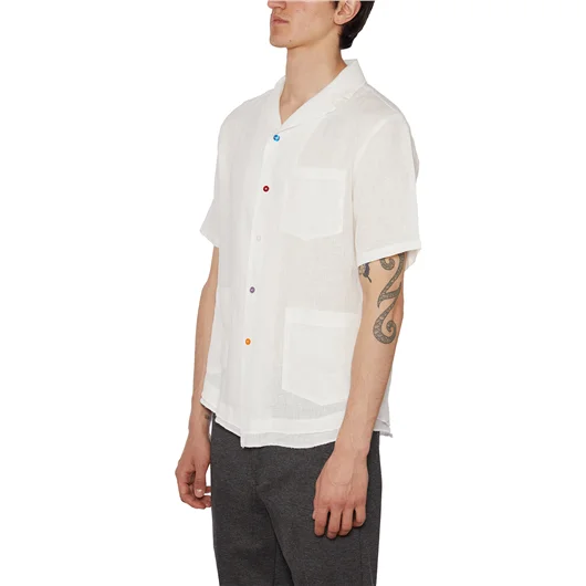 DANIELE ALESSANDRINI CAMICIA IN LINO Online Outlet