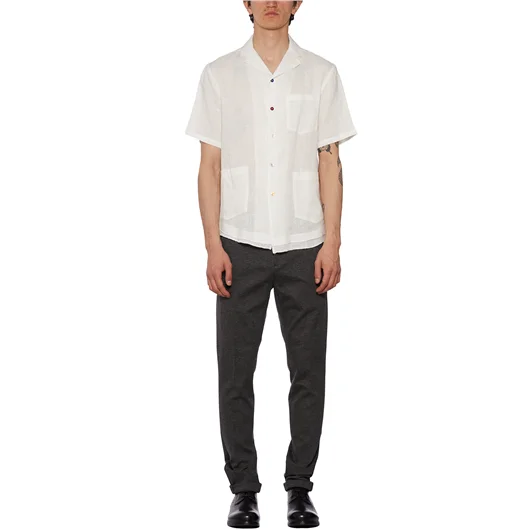 DANIELE ALESSANDRINI CAMICIA IN LINO Online Outlet