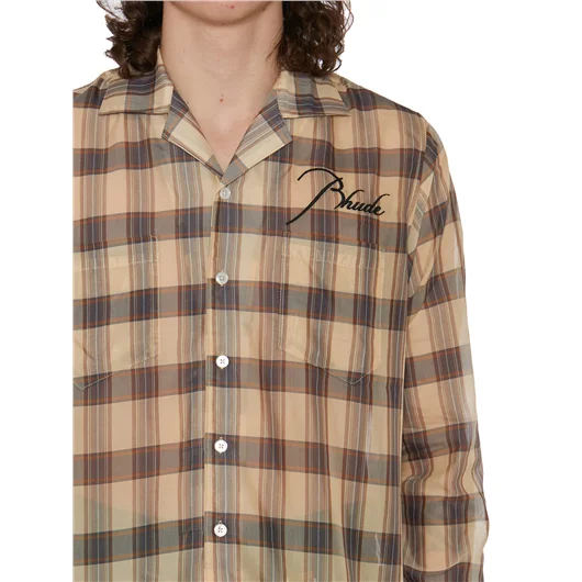 RHUDE CAMICIA LOGO IN MISTO COTONE Comprane uno, ottenene uno gratis